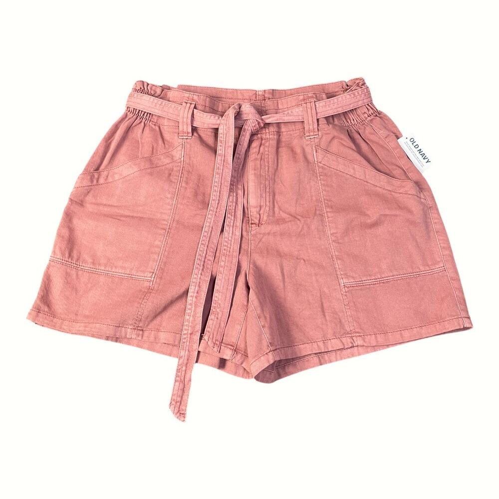 NWT Old Navy Women’s Dusty Red High Waisted Workwear Shorts Size-Medium